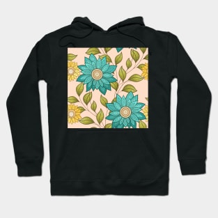 Summer Pattern with Floral Motifs Hoodie